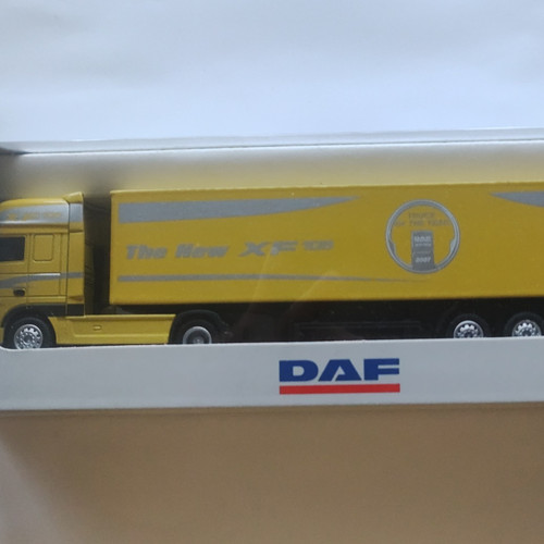 Promotoys daf modell lkw gelb - modell-lkw,