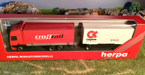 Herpa lkw hängerzug cross - hängerzug,